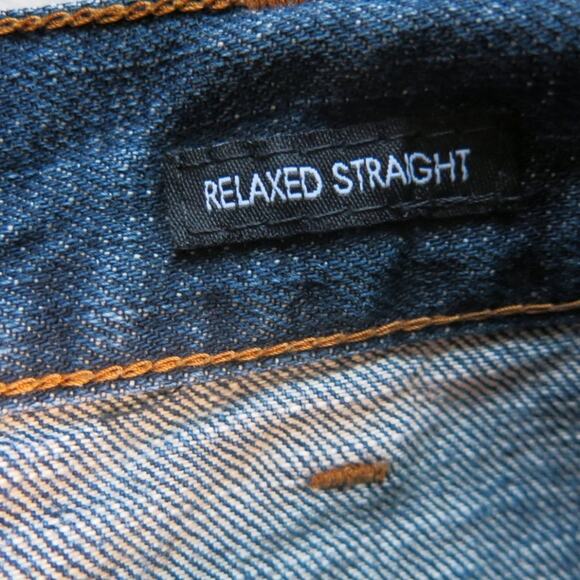 CALVIN KLEIN *VINTAGE* Jeans Size 36/32* Mens Relaxed Straight Blue Y2K Hip Hop - Picture 10 of 11